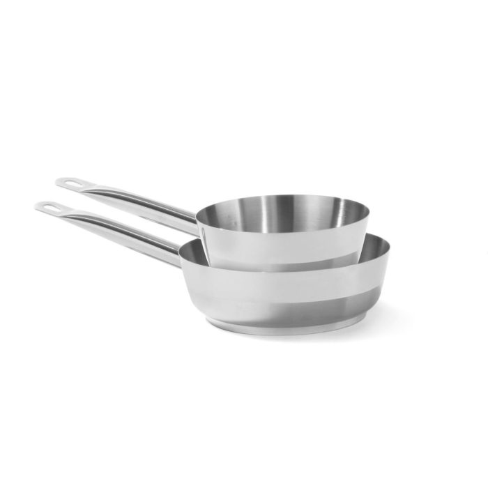 Cratita pentru sote conica,0,9 Lit,16 cm diametru x 6 cm inaltime, inox, gama Hendi Profi Line - Image 2