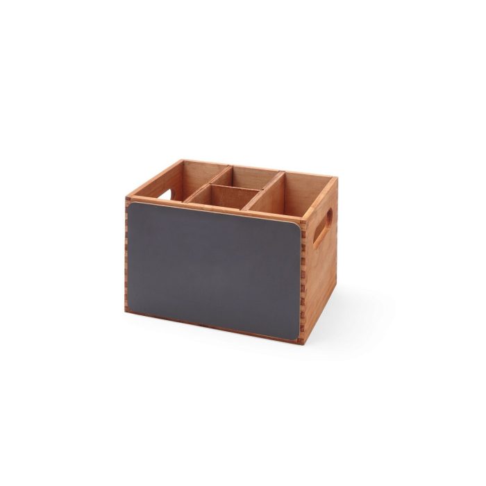 Suport tacamuri din lemn durabil cu tabla integrata 210x150x(H)150 mm Hendi - Image 2