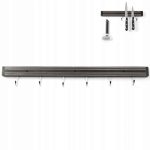Suport magnetic pentru cutite, 60 cm, cu 6 carlige agatare, Hendi - Image 5