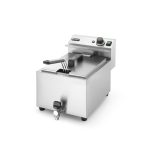 Friteuza electrica profesionala, Hendi Mastercook cu robinet scurgere ulei, Inox, 8 lt, 3500 W, temperatura reglabila pana la 195 gr C, termostat, 515x300x(H)345 mm - Image 3