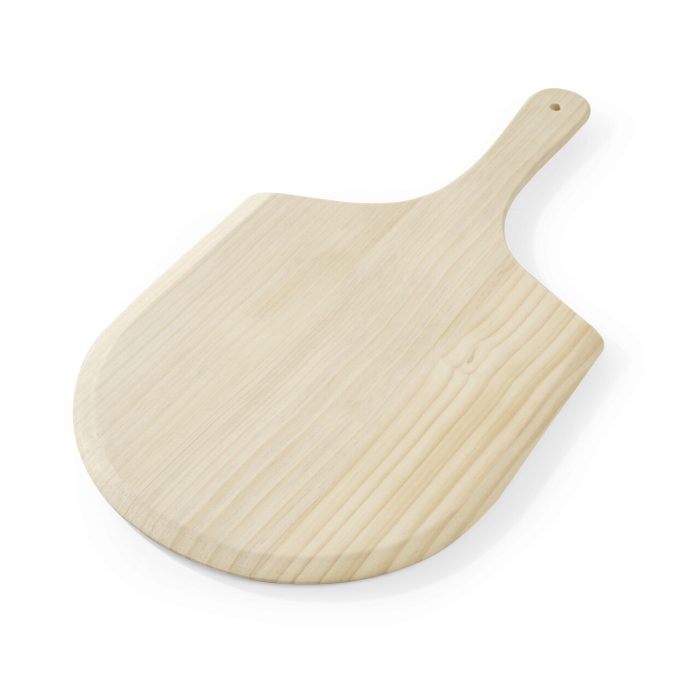 Platou / Planseta pentru pizza, cu maner, lemn, Hendi, 535x305x(h)10 mm - Image 2