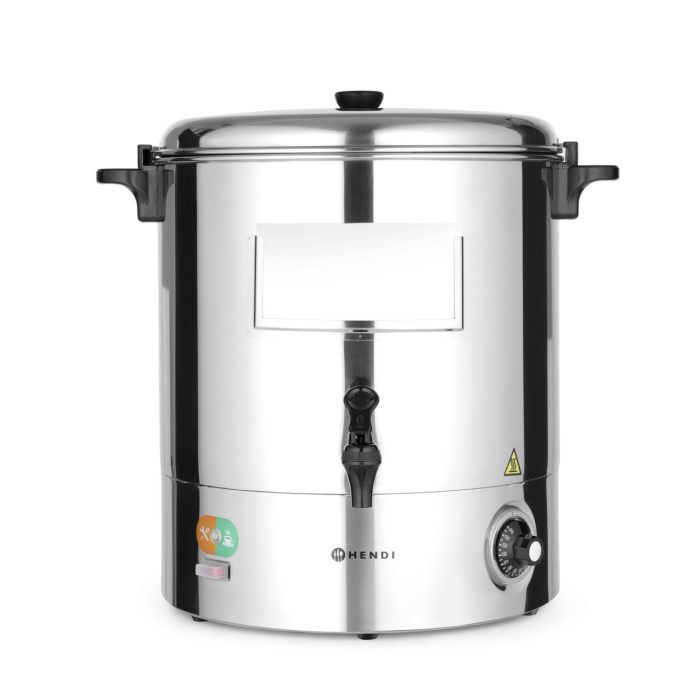 Boiler pentru bauturi fierbinti 30 lt, inox, termostat 0-100 gr C, 2200W, Hendi, 520x(H)500 mm, temperatura ajustabila de pana la 100 C, capac reversibil - Image 3