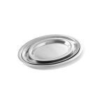 Tava servire cafea si aperitive, din inox, ovala, 28.5 x 22 cm, Hendi - Image 2