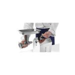 Masina de tocat carne, 2 discuri tocare de 6 si 8 mmm din inox, cutit din inox, melc din inox, tub pentru impingere, Hendi Top Line, 250 Kg/ora, corp inox, palnie inox chirurgical 304, 900 W - Image 2