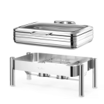 Chafing Dish cu capac de sticla Delux GN 1/1 , Fine Dine - Image 8