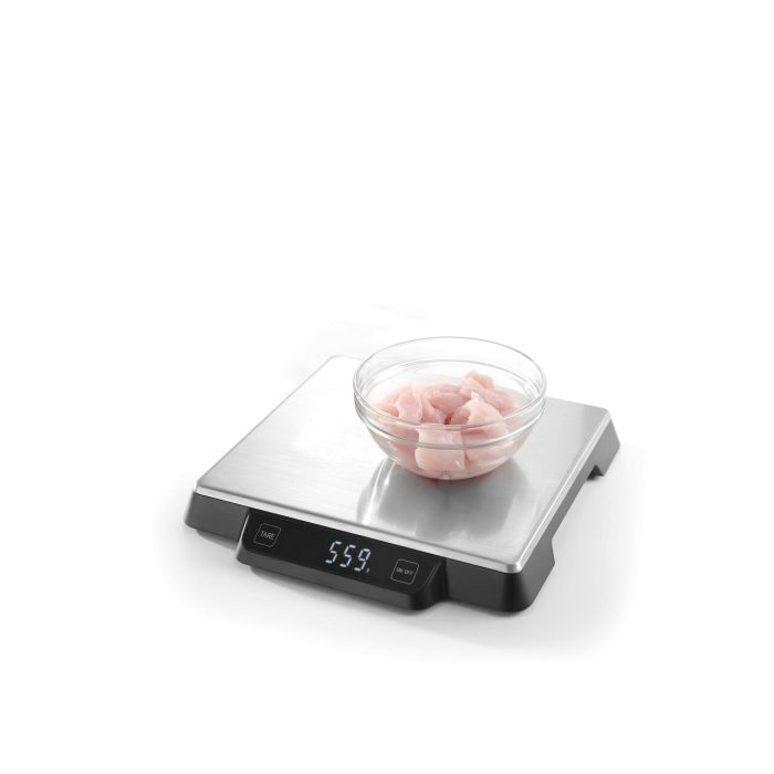 Cantar de bucatarie, inox, 15kg cu precizie de ±1g, 266x269x(H)34mm - Image 5