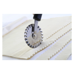 Cutit taiere aluat cu lama zimtata din inox, 180 mm - Image 2