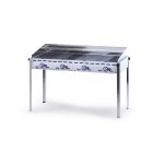 Green fire cu 4 arzatoare si baza cu roti 22 Kw