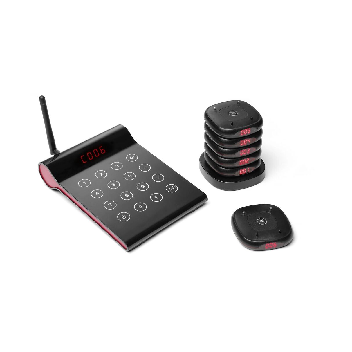 12589422_BIG.jpg Sistem pager pentru restaurant Hendi, 10 unitati, 210x130x40mm - Image 1
