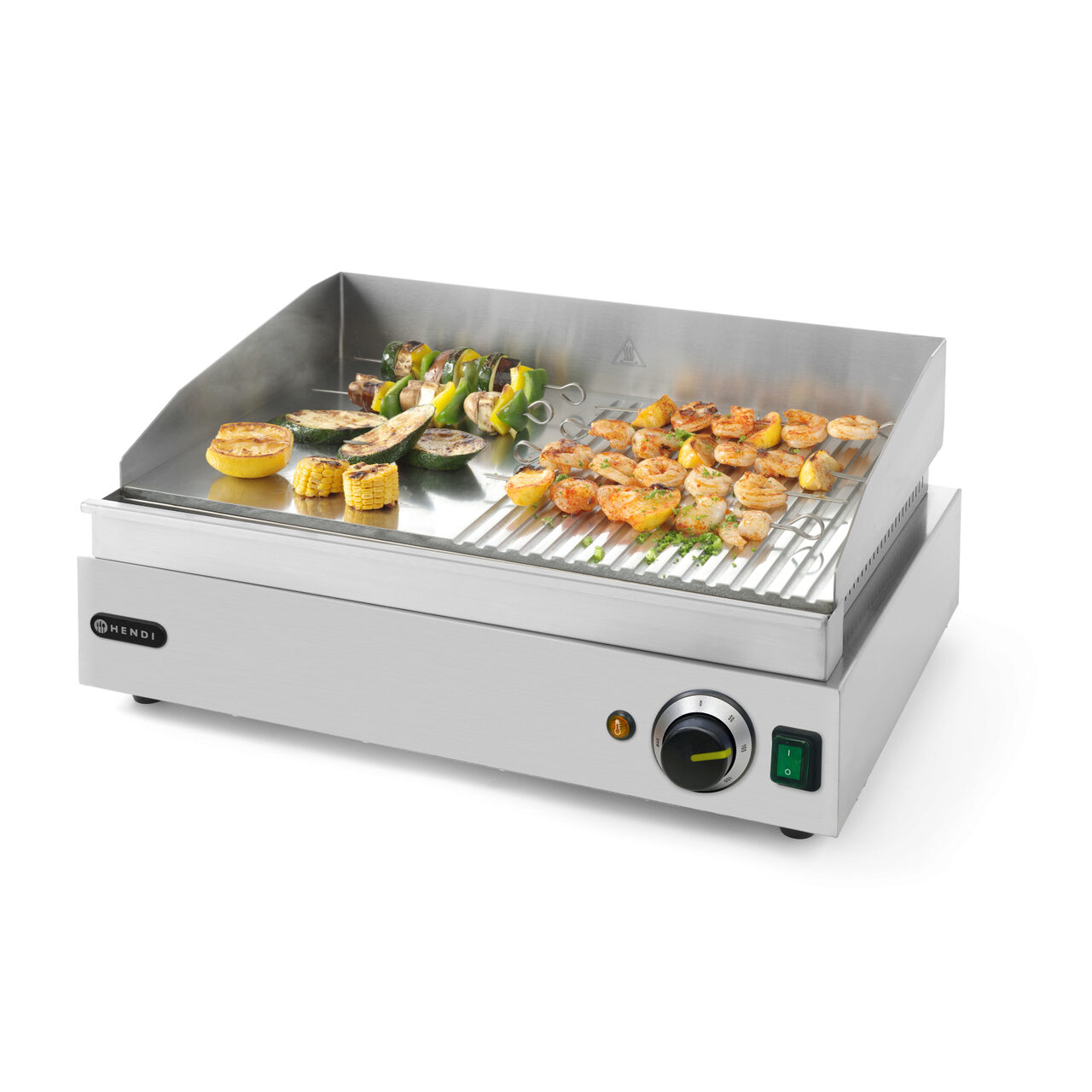 12589426_BIG.jpg Gratar Profi Line 1/2 neted, 1/2 striat, 230V/2400W, 550x380x(H)240 mm - Image 1