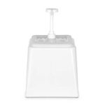 Dispenser de sos cu pompa, 2.5 L, alb, 230x210x(H)250 mm