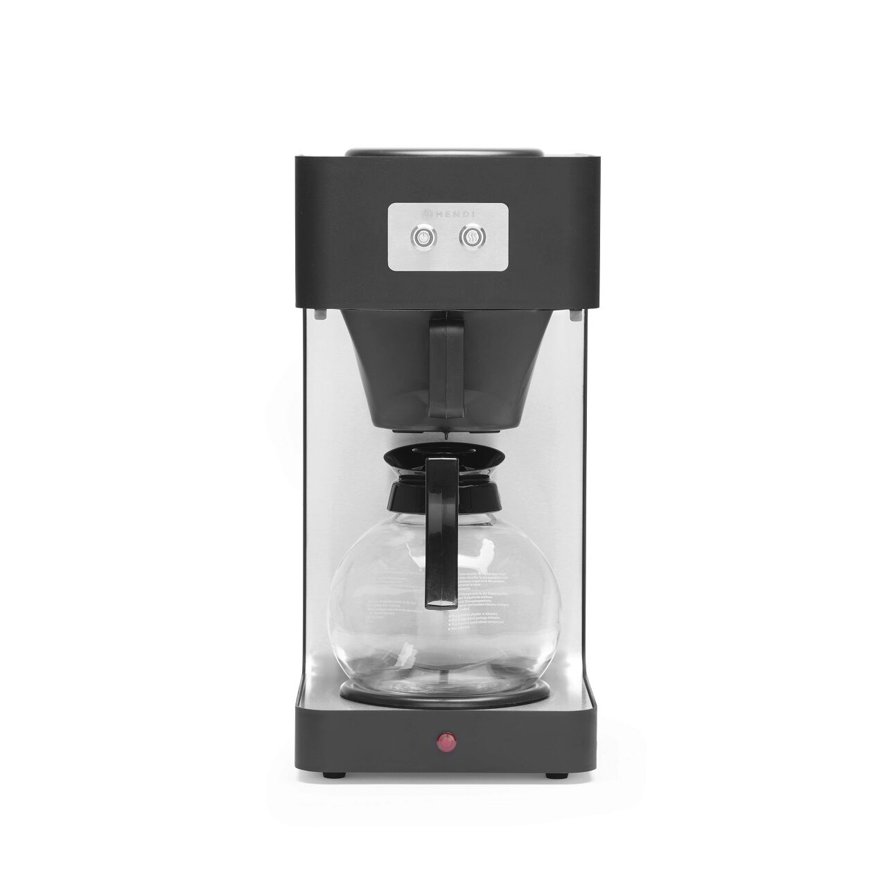 12589459_BIG.jpg Aparat cafea Hendi Profi Line vas sticla capacitate 1.8 litri, 2 zone de incalzire, indicator luminos, 2020 W, 204x380x(H)425 mm - Image 1