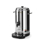 Percolator  pentru bauturi calde cu pereti dubli Hendi, 1500 W, 15 L, Robinet anti-picurare, Indicator decalcifiere, Argintiu