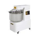 Malaxor profesional spirala 1 viteza echipat cu roti pivotante vas capac si spirala din inox 18/10 Hendi 22 litri 750 W, capacitate maxima incarcare 17Kg,  385x670x(H)725 mm