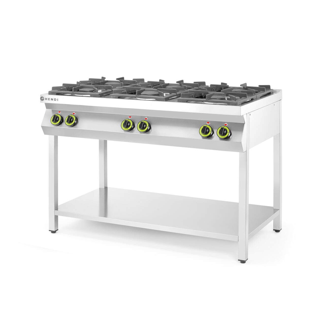 12589650_BIG.jpg Aragaz profesional pe gaz Hendi Kitchen Line cu 6 arzatoare Inox 28.5 kW 1200x700x(H)900 mm - Image 1