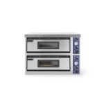 Cuptor profesional pizza XL Plus 44 Inox 2 camere 12000 W interval temperatura 50?C to 500?C Hendi 2x 720x720x(H)140 mm