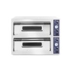 Cuptor pizza profesional Basic XL 44 Inox 2 camere 12000 W interval temperatura 50?C - 500?C Hendi 1000x844x(H)745 mm