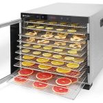 Deshidrator alimente Hendi Profi Line, 1000 W, 10 tavi, Temperatura reglabila 35-75?C, Gri