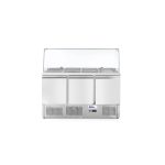 Masa rece cu 3 usi profesionala, inox, ARKTIC by Hendi interval temperatura -2/+8 gr C, 310 W 1365x700x(H)1300 mm