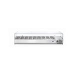 Vitrina prezentare Hendi, interval temp. -2/8?C, 180W, corp inox, ARKTIC by Hendi, 2005x395x(h)430 mm, 9 vase  GN 1/3