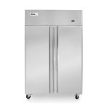 Congelator profesional Hendi Profi Line cu 2 usi 900 L 1200x740x(H)1950 mm otel inoxidabil --17˚/-22˚C 750 W 6 rafturi 525x530mm incluse