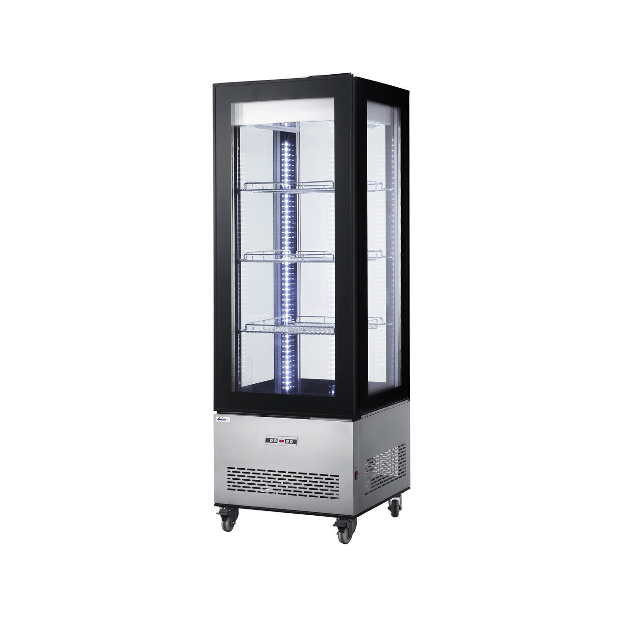 12589790_BIG.jpg Vitrina frigorifica de prezentare interval temp. 2?/6?C, 500 W, corp inox, ARKTIC by Hendi, 850x650x(H)1908 mm, Clasa energetica C - Image 1