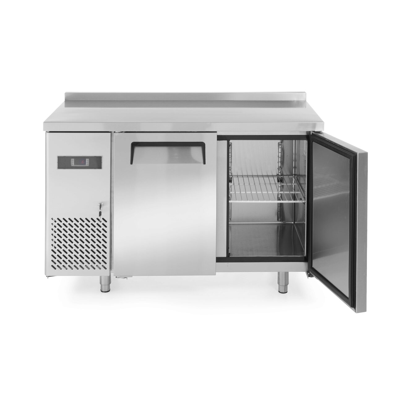 12589795_BIG.jpg Masa frigorifica profesionala ARKTIC by Hendi Kitchen Line cu 2 usi 220 L 1200x600x(H)850 mm Inox -2/8?C 300 W 2 rafturi 390x428mm incluse, Clasa energetica B - Image 1