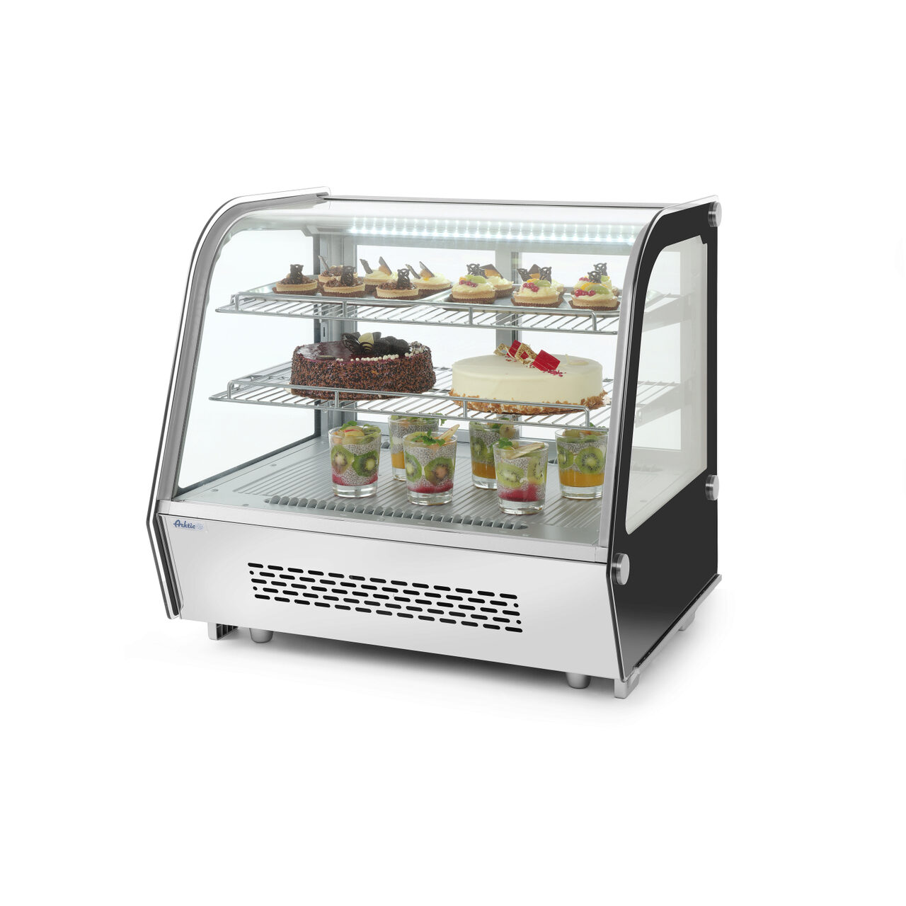12589814_BIG.jpg Vitrina rece de prezentare, 160 lt, interval temperatura 2-6 gr C, 160 W, ARKTIC by Hendi, 850x568x(H)686 mm, Clasa energetica B - Image 1