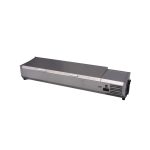 Vitrina frigorifica tip display Inox pentru containere GN 1/3 cu o inaltime maxima de 150 mm Hendi 4x GN1/3 180 W