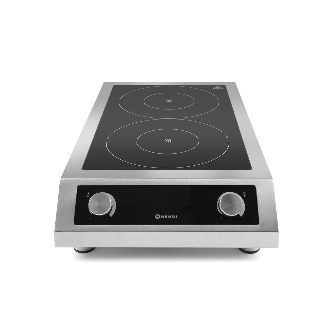 12589869_BIG.jpg Plita cu inductie profesionala, Hendi Profi Line, model 7000 D ,putere 2x3500 W, control digital, corp inox, 40,5 cm x69,8 cm x14,5 cm inaltime - Image 1