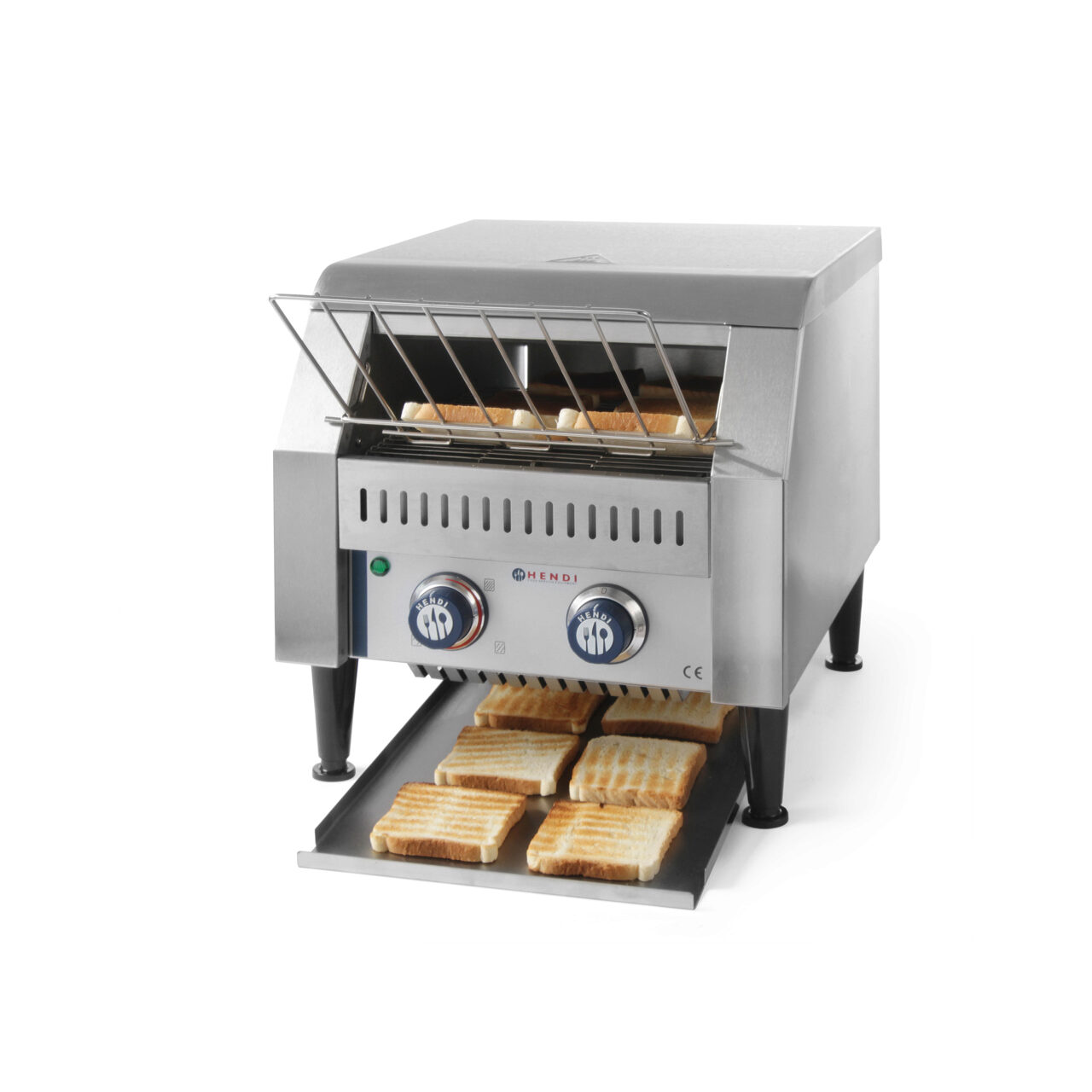 12589897_BIG.jpg Toaster / prajitor paine profesional tip tunel, 2240 W, corp inox, Hendi, 418x368x(H)387 mm - Image 1