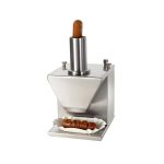 Taietor electric pentru carnati, inox, cu lama dubla si grosime taiere reglabila, 135W, Hendi, 230x185x(H)325 mm