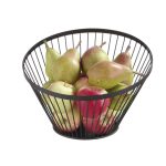Cos negru pentru fructe, Hendi, Inox, 150x(H)80 mm
