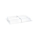 Capac prezentare rolltop GN 1/1, policarbonat - 533x328x(H)76 mm