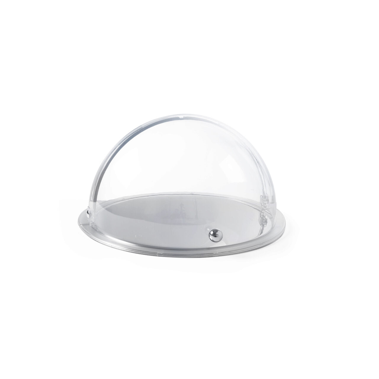 12590226_BIG.jpg Capac rolltop cu buton cromat, plastic SAN ø380x(H)240 mm - Image 1
