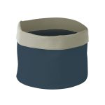 Cos Hendi pentru paine, rotund, bumbac - 250x(H)160 mm - albastru inchis