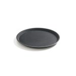 Tava servire rotunda, diam. 46 cm, Hendi, poliester armat cu fibra de sticla cu strat anti-alunecare, neagra