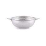 Colander Hendi, otel inoxidabil, cu baza si 2 manere, perforat, 235x(H)85 mm