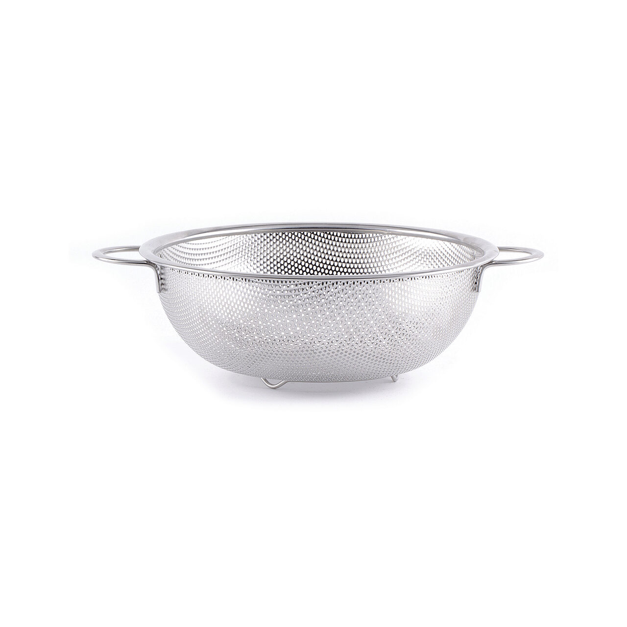 12590679_BIG.jpg Colander Hendi, otel inoxidabil, cu baza si 2 manere, perforat, 285x(H)115 mm - Image 1