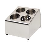 Suport Hendi pentru 4 cosuri tacamuri, Inox, 255x295x(H)215 mm