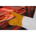 Set 2 manusi din piele pentru cuptor cu protectie pana la 250 gr C, lungime 460 mm, Hendi