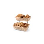 Set 2 cosuri de paine (360x280x(H)90 mm) cu suport cromat