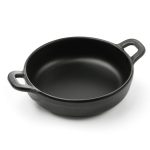 Vas servire in forma de mini-tigaie cu 2 manere, 150x115x(H)37 mm, melamina, Hendi Little Chef