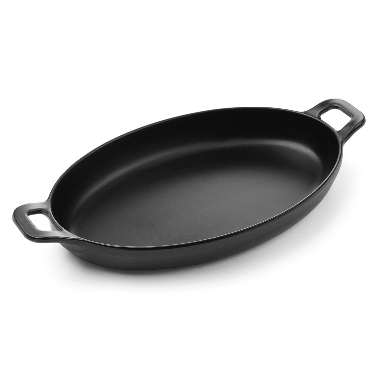 12590872_BIG.jpg Vas servire in forma de mini-tigaie ovala cu manere, 263x140x(H)37 mm, melamina, Hendi Little Chef - Image 1