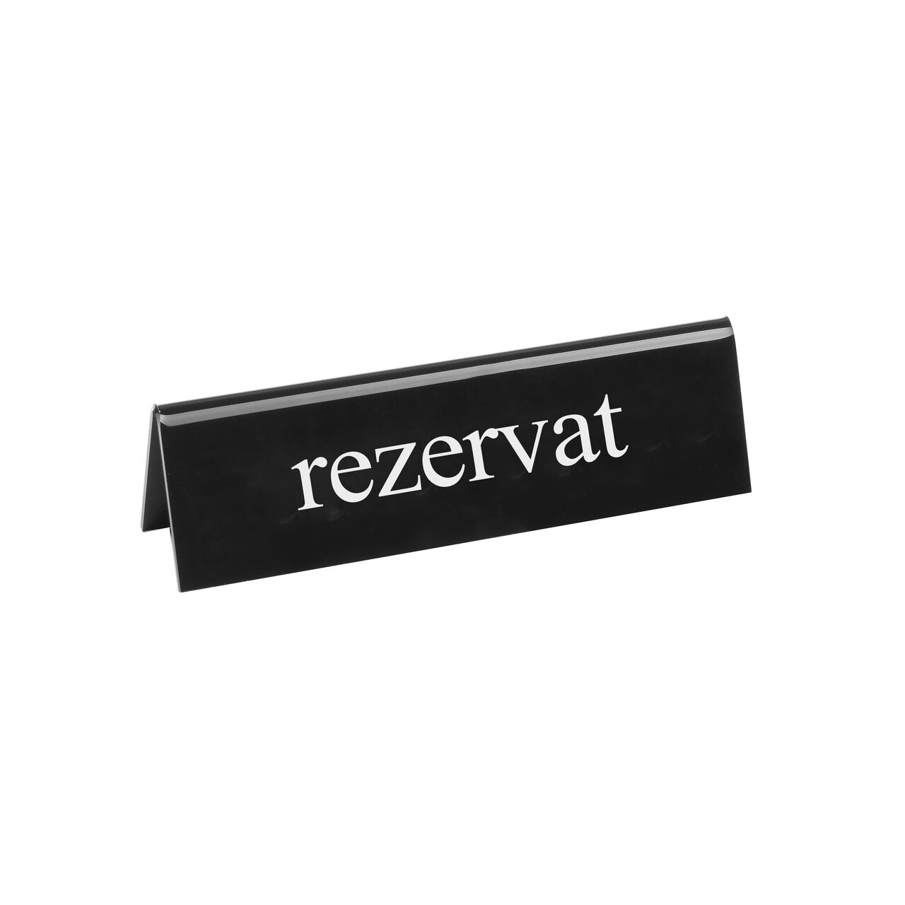12591312_BIG.jpg Semn pentru masa "Rezervat", 130x35x(H)40 mm, Hendi - Image 1