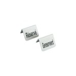 Semn Hendi pentru masa Rezervat, 4 piese, otel inoxidabil, 52x(H)40 mm