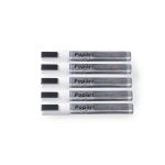 Set 5 markere albe pentru tabla, grosime scris 2-6 mm, Hendi