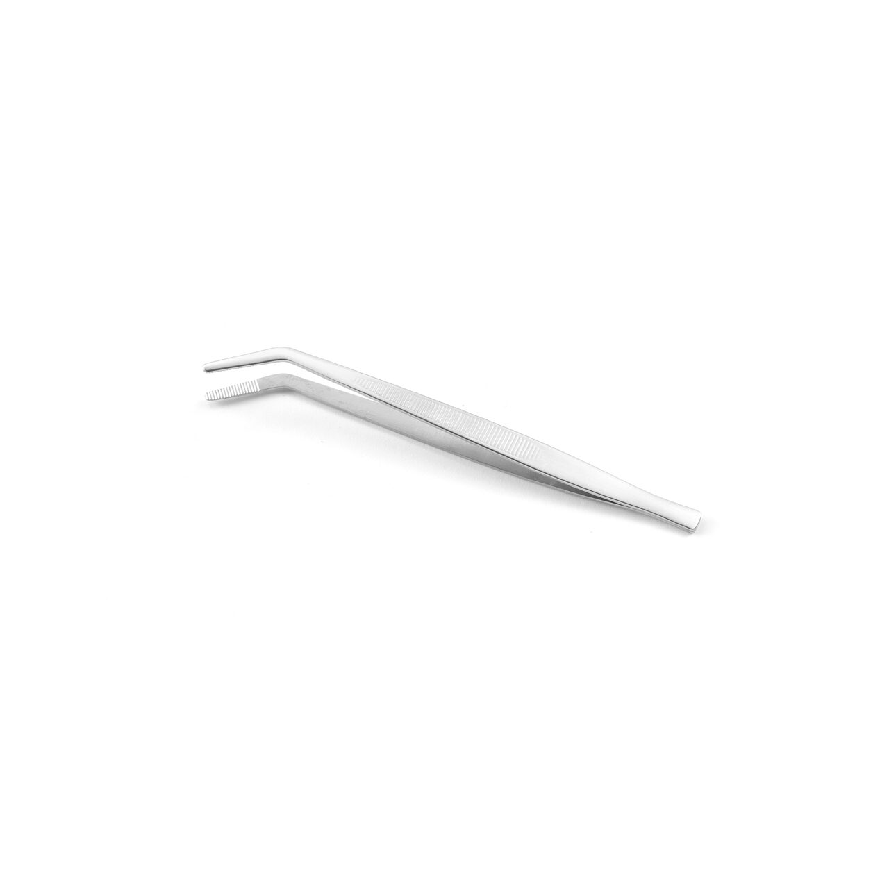 12591456_BIG.jpg Penseta cu varf curbat, (L)160 mm, inox, pentru decorare / peste / manevrare alimente fierbinti, Hendi - Image 1