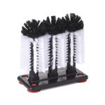 Set 3 perii din plastic pt spalare pahare, 190x100x(H)180 mm, Hendi