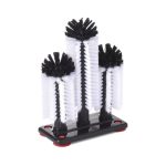 Set 3 perii spalare pahare, din plastic, 90x100x(H)180/250/180 mm, Hendi